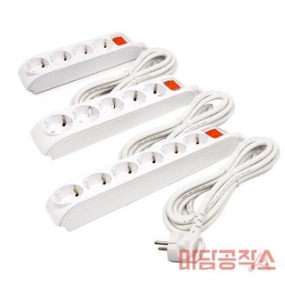 구구상점 비교환형 멀티콘센트 3M 가정용멀티탭 멀티탭4구 멀티탭3구, 5구