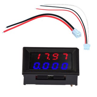 전자 디지털 전압계 전류계 M4430 DC 00V 200V 500V 0A 0.28 인치 LED 디스플레이 전압 조정기 앰프 미터 테스터, [08] 500V 4bit red blue