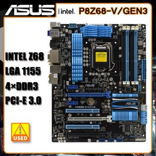 마더보드 메인보드 LGA 1155 마더 보드 ASUS P8Z68-V/GEN3 DDR3 인텔 Z68 PCI-E 3.0 SATA III USB3.0 코어 i3-2130 i5-2500K