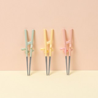 에디슨 2단계 스텐 젓가락, 1개, 민트EC1295