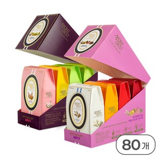 몽베스트 콤부차 8가지 맛보기 (레몬라임 자몽파인애플 샤인머스캣망고 타트체리베리 외 80포), 5g, 8개, 10개입