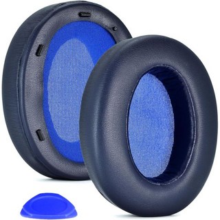 WH XB910N 이어패드 쿠션 교체 소니 WH-XB910XB910N 엑스트라 베이스 노이즈 캔슬링 헤드폰 (노핏 WH-H910N 모델) 더 부드러운 단백질 가죽이 적용된 이어패, Blue, 02 Blue