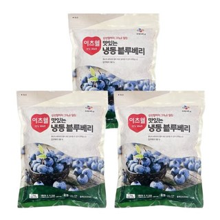 CJ프레시웨이 이츠웰 맛있는 냉동 블루베리, 1kg, 3개