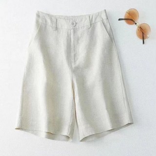 여성 여름 뒷밴딩 린넨 반바지 린넨팬츠 마 바지7컬러