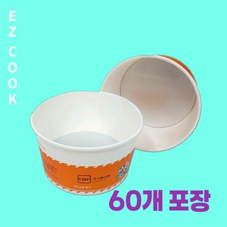 종이용기 (이지쿡 라면조리기 전용) 한강라면, 60개, 1200cc