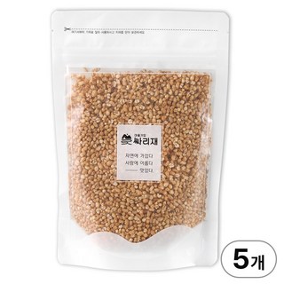 싸리재 통곡물 시리얼 [유기농 볶은 현미 150g] 무설탕 현미 현미후레이크, 150g, 5개