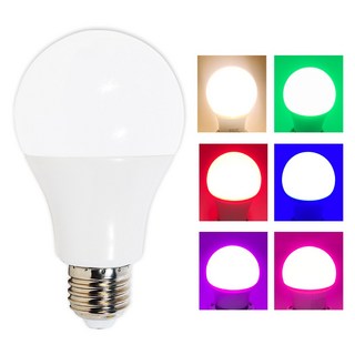 홍전기 LED 전구 8W 컬러 램프 벌브 E26, LED 전구 8W 레드, 1개