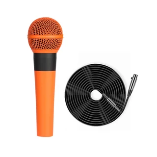 전문 금속 핸드헬드 유선 다이나믹 마이크 가라오케 보컬 공연용 클리어 보이스, 01 BS58-Or-3M