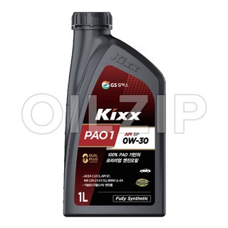 KIXX PAO1 0W30 0W40 합성엔진오일, 1개