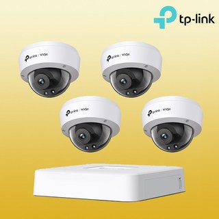 티피링크 [ CCTV 4대 자가설치 세트] CCTV VIGI C240i(2.8mm)*[4개] + VIGI NVR1104H-4P 4채널 PoE 녹화기, VIGI-C240I-SET-4, 1개