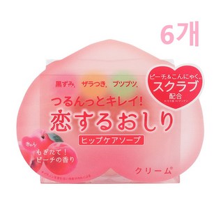 펠리컨 일본 엉덩이비누 쿨 80g x 2개, 6개