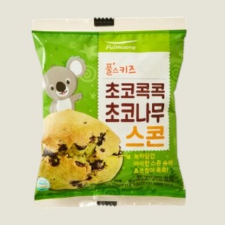풀무원 디저트 사무실 우리아이 간식 초코콕콕 초코나무스콘 55g, 1개