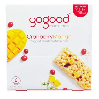 요굿 뮤즐리바 다이어트바 에너지바 YOGOOD Muesli Bar 크랜베리 망고 블루베리 138g ( 6개입 ) x 2개