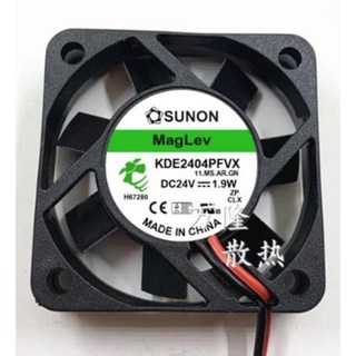 지멘스 인버터 컴퓨터 CPU 팬 Sunon KDE2404PFVX 24V 1.9W 4cm 4010 냉각팬 40x40x10mm