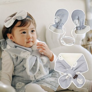 꿈두부 유아 네키목도리 장갑 세트