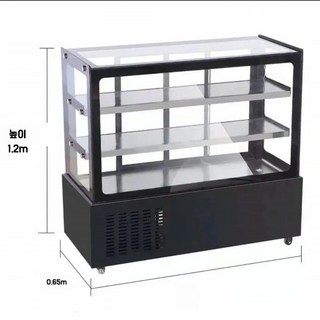 쇼케이스 냉장고 업소용 매장용 미닫이 3단 음식 야채, 130x65x120cm, I. 직각 전방 및 후방 도어