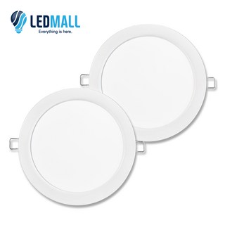 레딩 LED 다운라이트 6인치 15W, 전구색, 2개