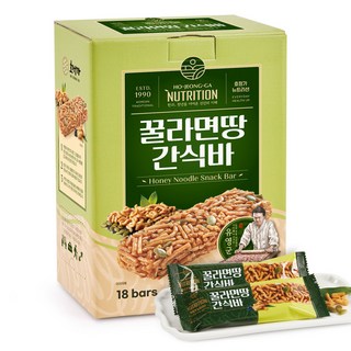 호정가 꿀라면땅간식바 (18개입), 1개, 360g