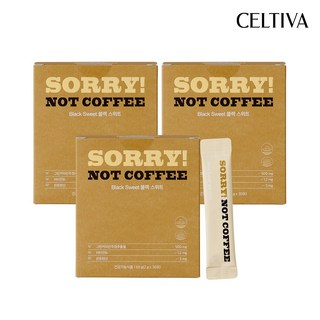 SORRY! NOT COFFEE 쏘리낫커피 블랙스위트, 3개, 2g, 30포
