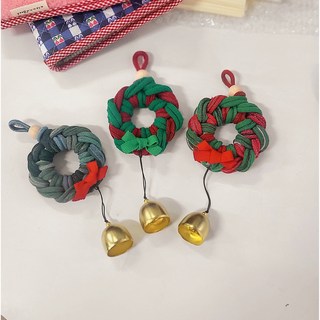 크리스마스 미니리스만들기(양말목DIY), 1개, 혼합색상