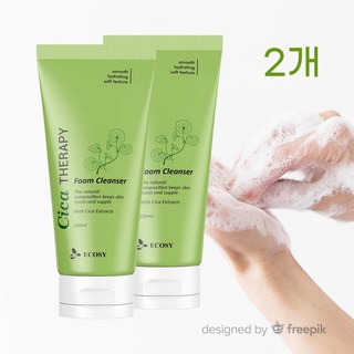 가성비갑 클렌징 에꼬씨 시카 딥 클린 폼, 2개, 100ml
