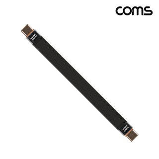 C타입 C to C 10CM 짧은선 고속충전 데이터 미러링 선 보조배터리 케이블, 블랙, 1개