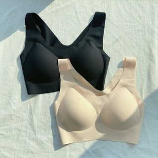 패드 일체형 편안한 노와이어 심리스 베이직 브라 2매입 하성민기업