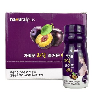 내츄럴플러스 가벼운 쾌감 즐거운 변화 푸룬주스 100mlx12개, 100ml, 12개 내츄럴플러스 가벼운 쾌감 즐거운 변화 푸룬주스 100mlx12개, 100ml, 12개