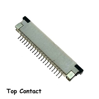 LCD 스크린 인터페이스용 플렉스 케이블 소켓 24 핀 FPC FFC 커넥터 1.0mm 샘플 ROHS 24, Top Contact, 10 PCS, 10개