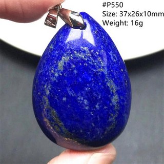 블루 청금석 펜던트 레이디 남자 사랑 부 선물 Reiki 보석 크리스탈 스톤 비즈 실버 주얼리 AAAAA