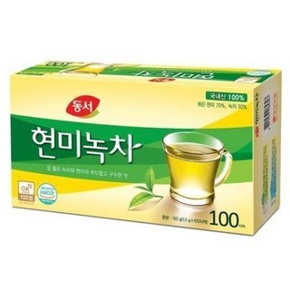 동서)현미녹차 100T, 1개, 1.5g