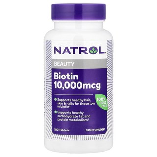 나트롤 비오틴 뷰티 10000mcg 타블렛, 100정, 1개