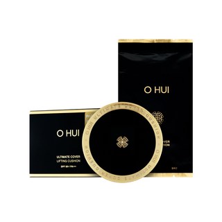 오휘 얼티밋 커버 리프팅 쿠션 파운데이션 본품 15g + 리필 15g, 02호 허니베이지, 1개 시세이도파운데이션