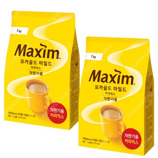 동서 맥심 모카골드 마일드 커피믹스 사용 모습