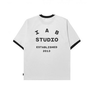 [정품아닐시3배보상] 아이앱 스튜디오 이스테블리시드 티셔츠 화이트 블랙 IAB Studio Established T-Shirt White Black