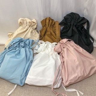 컬러즈 폴리 복조리 셔링 백