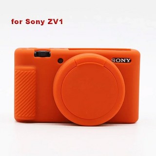 RX100 III IV ZV1 소프트 카메라 고무 바디 가방 케이스 스킨 보호 커버 프레임 보호대, 1개, ZV1 Orange