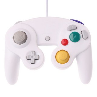 NGC 유선 게임 컨트롤러 GameCube 게임패드 WII 비디오 게임 콘솔 제어, 1개, 1) White, White