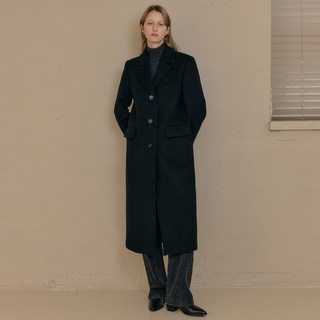 LOOKAST 룩캐스트BK-M 9월20 예약 블랙 소이 캐시미어 싱글 코트 BLACK SOY CASHMERE SINGLE COAT