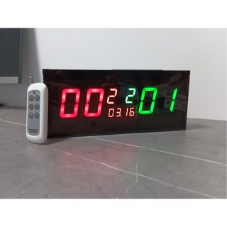LED점수판 농구 탁구 스포츠 농구전광판 7cm 용품 당구 4자리 45x16cm, 3 5번 유선 리모컨 머 POWER LOGIC 또는 U, 1개