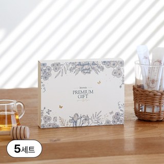 꿀스틱 답례품 결혼식 돌잔치 국내산 벌꿀 허니스틱 무료 라벨스티커 쇼핑백 증정, 선물패키지, 5세트