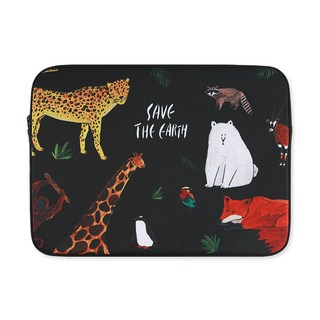 Save the earth_Black (아이패드/11/13/15인치), Black, 1개