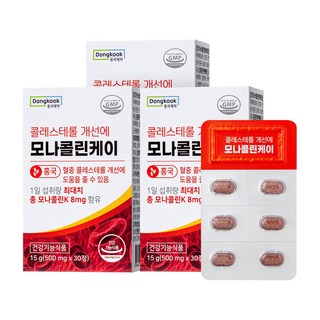 동국제약 콜레스테롤 개선에 모나콜린케이 30정 3박스 3개월분, 3개