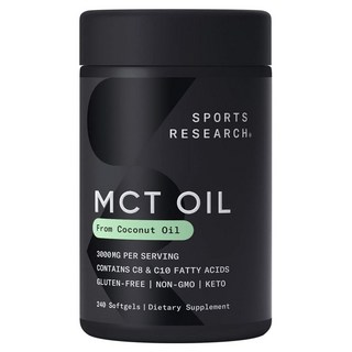 스포츠리서치 MCT 오일 3000mg 소프트젤, 240정, 1개