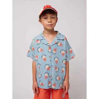 보보쇼즈 25SS 아동 셔츠 Morning Egg denim shirt B125AC026