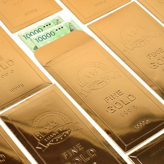 [오소사소] 금장 봉투 용돈 편지 봉투 상품권 현금봉투 5개 한세트