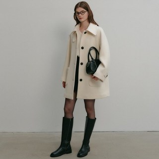 룩캐스트 BU 12/20 IV&BK 12/27예약배송 마리 하프 울 코트 / MARY HALF WOOL COAT_6colors 221346