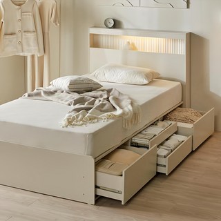 웰퍼니쳐 헤일로 LED 호텔식 수납침대 프레임