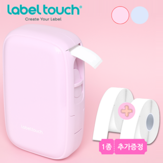 라벨터치 마로팝 라벨기 C타입충전 라벨프린터 네임스티커 기계, 1세트, 마로팝(스트로베리)+라벨테이프추가증정