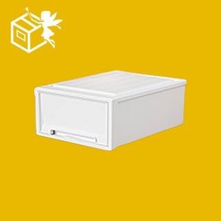 26종 꿀템요정 옷정리 리빙박스, 1개, 화이트